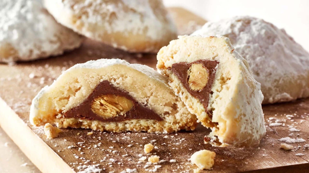 fresh batch of hersheys kisses secret almond cookies