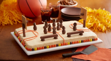 basketball court cake