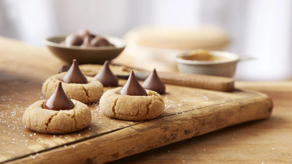 try of freshly made peanut butter blossoms