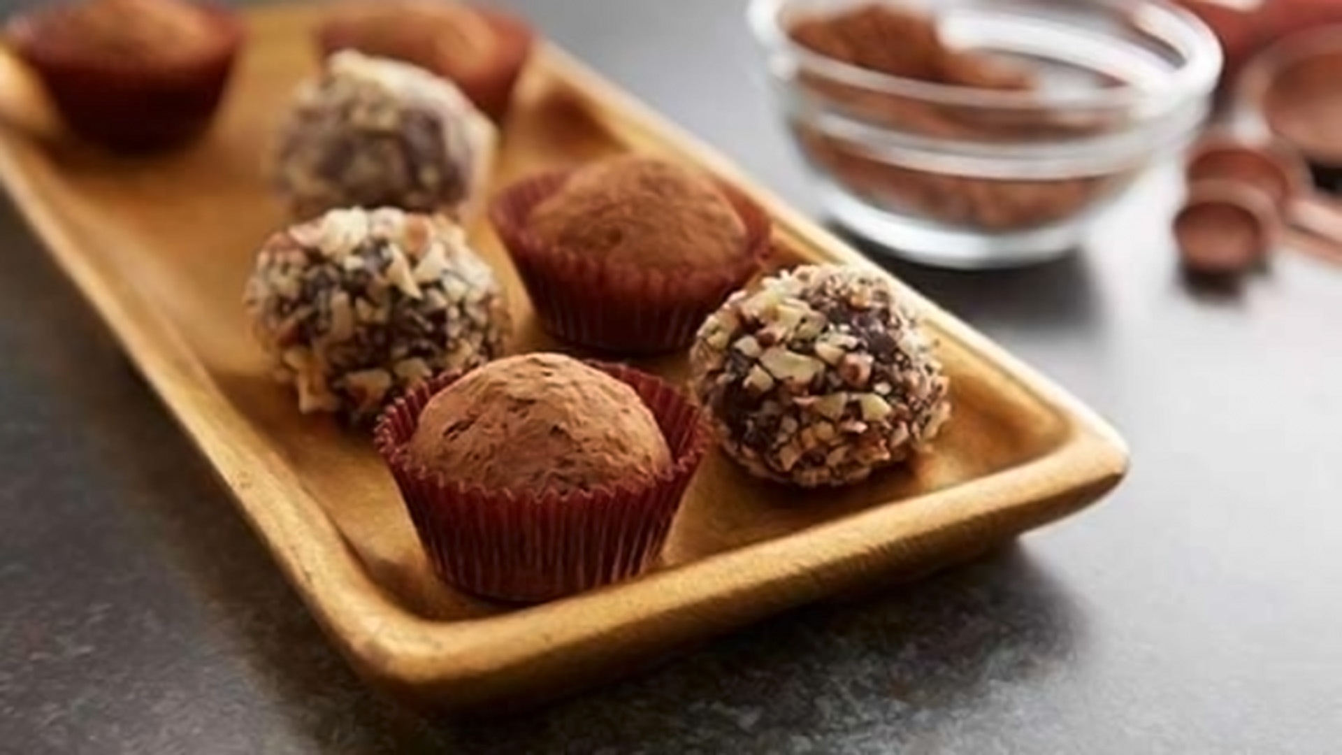 fudgey chocolate truffles