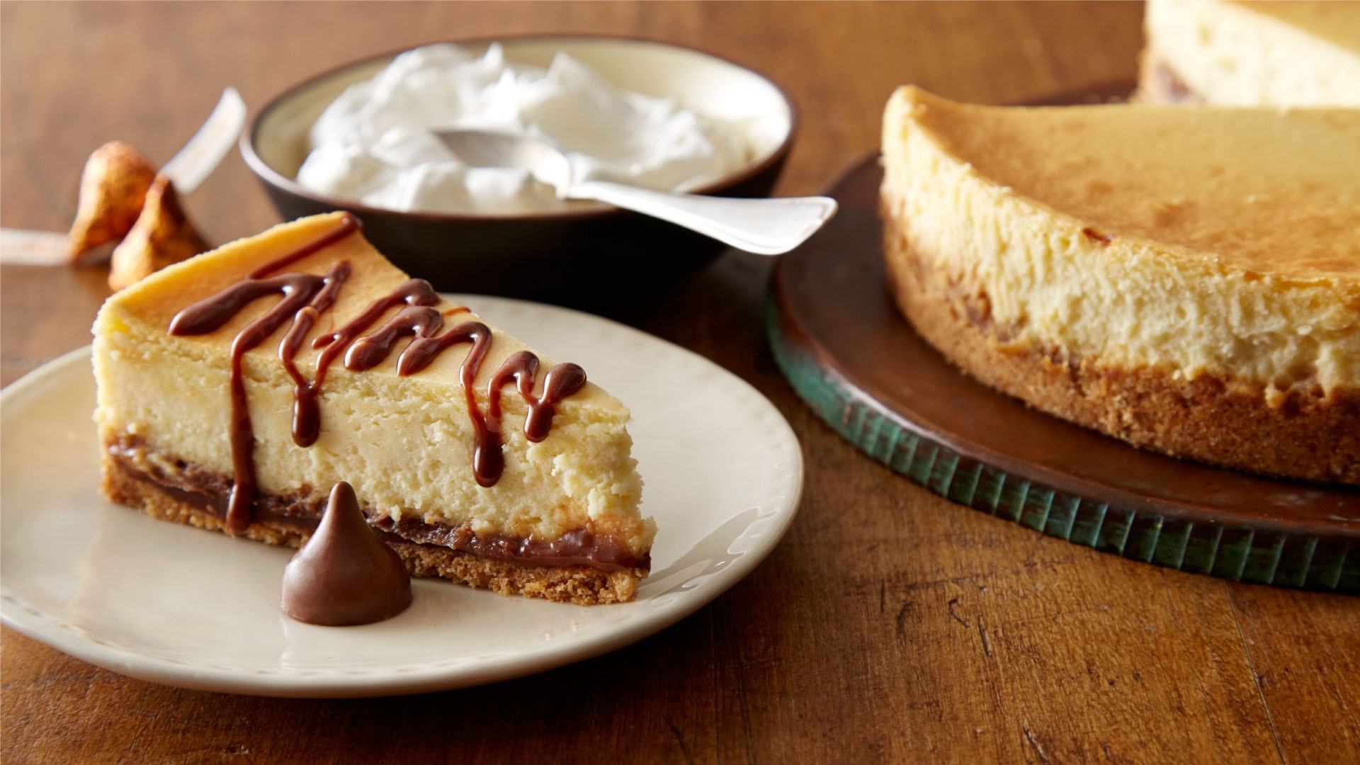 kisses caramel cheesecake