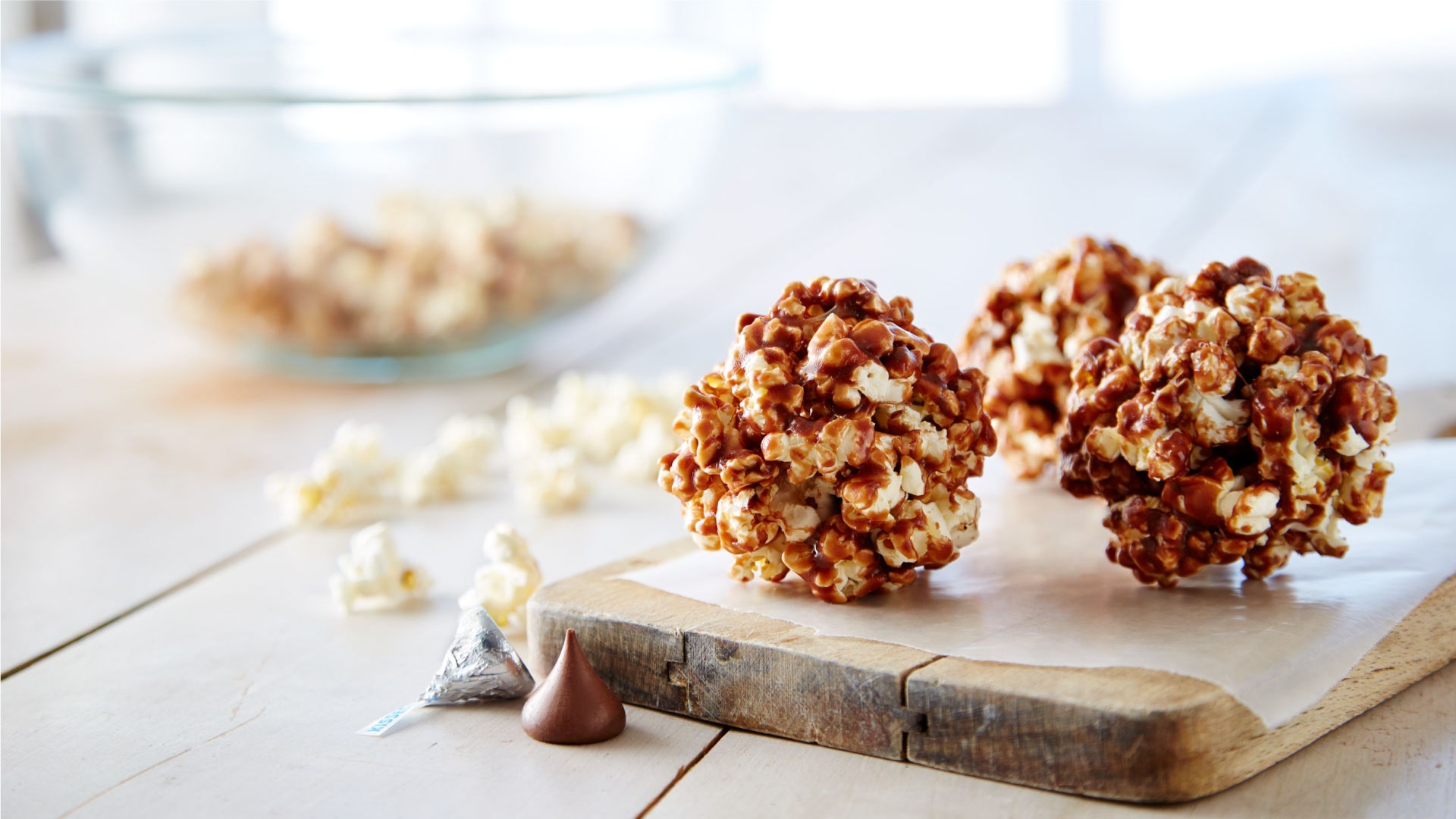 Secret KISSES Popcorn Balls