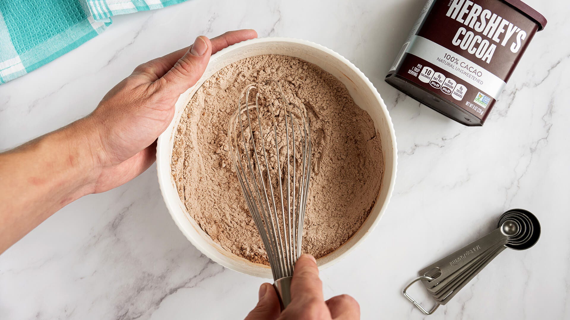 stirring dry ingredients