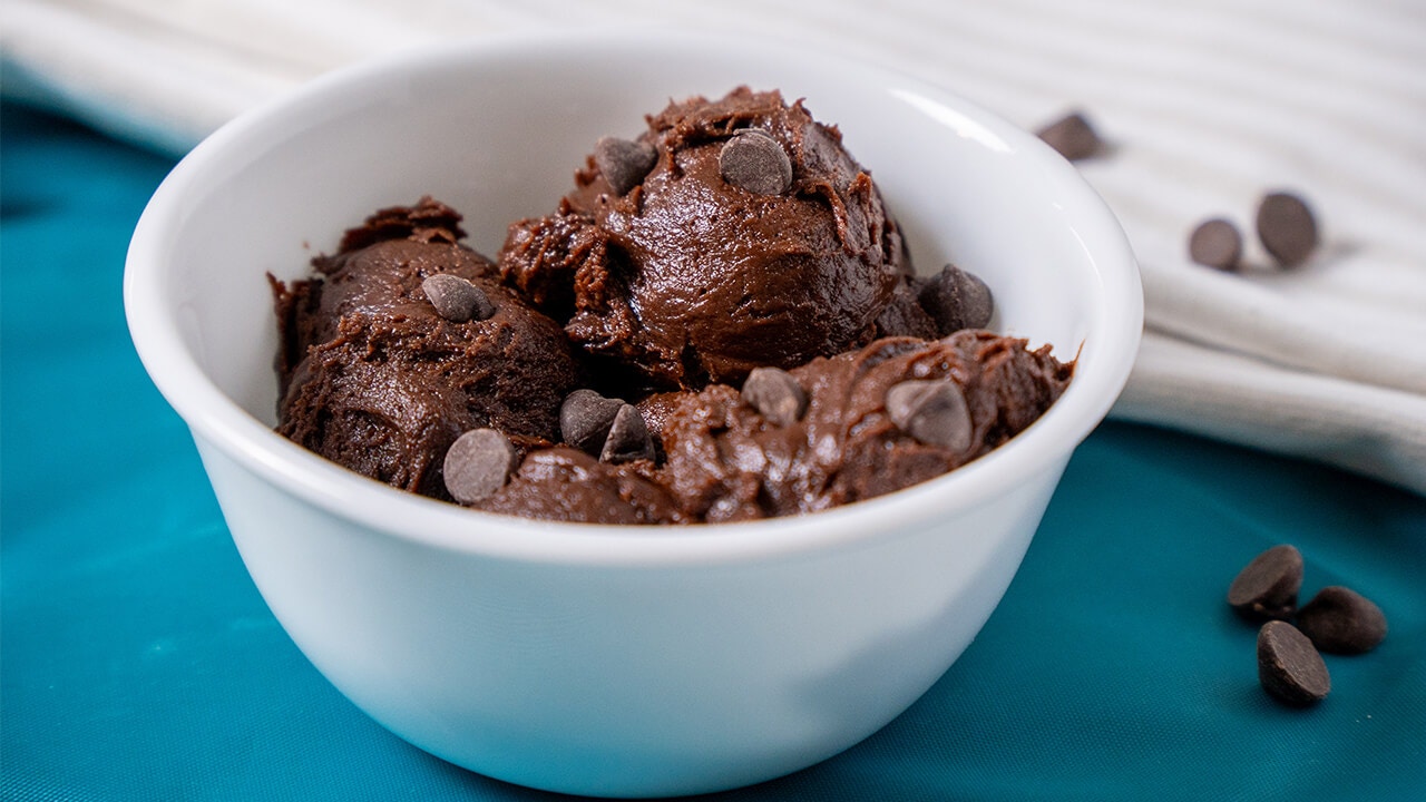 bowl of edible cookie dough